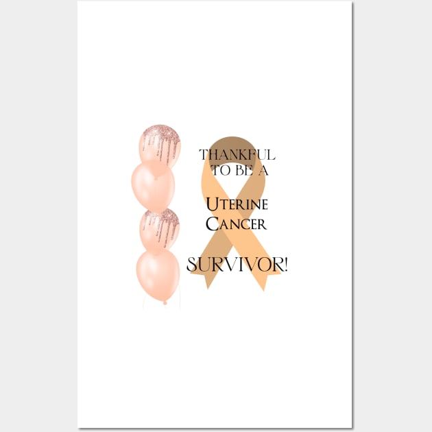 Uterine Cancer Survivor Support Wall Art by allthumbs